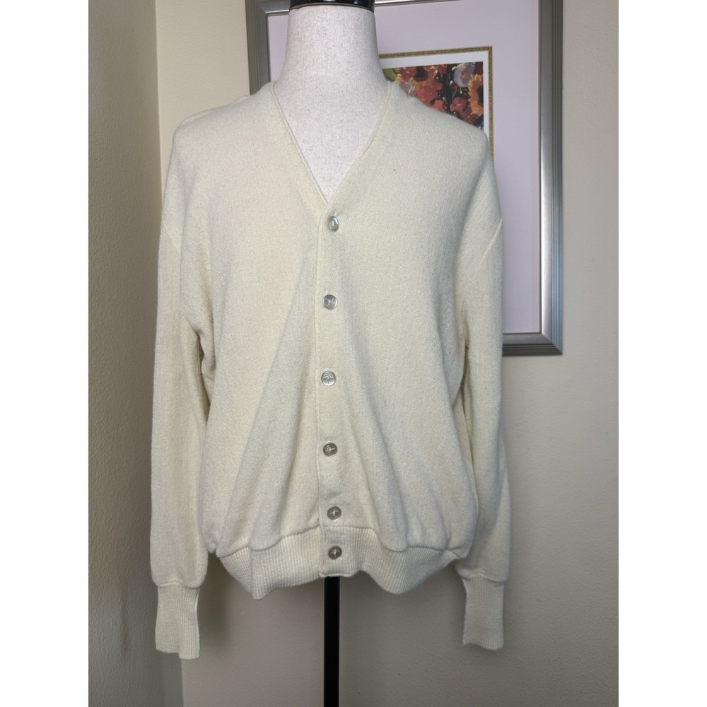 True Vintage Robert Bruce x Arnold Palmer Sweater | Cream | Mens Size XL